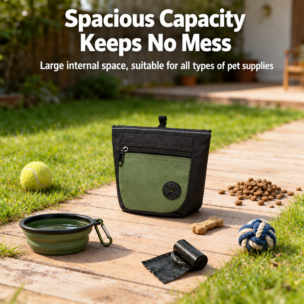 Dog training waist bag for treats and walking essentials