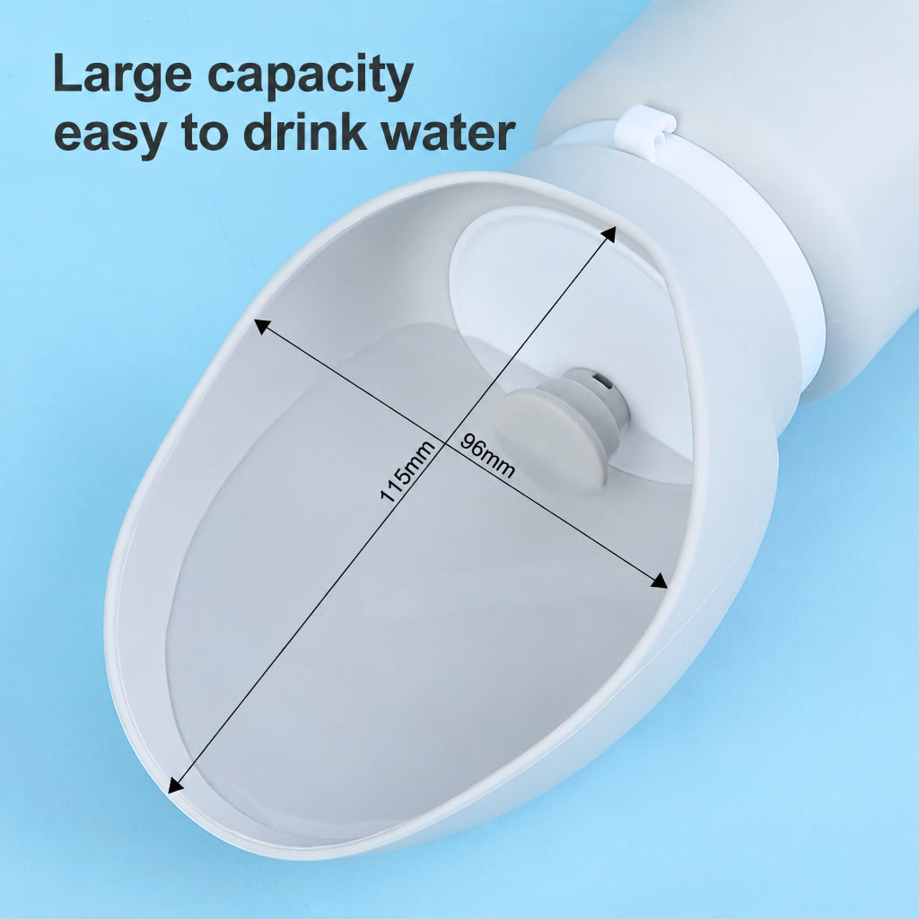 Foldable dog water bottle for walks and outdoor travel