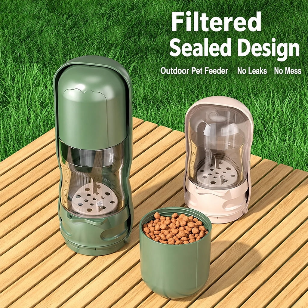 Foldable dog water bottle for outdoor travel