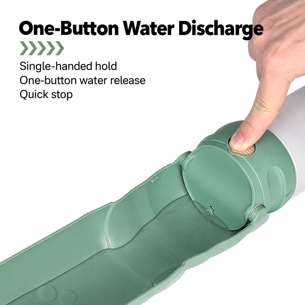 Foldable dog water dispenser for large dogs