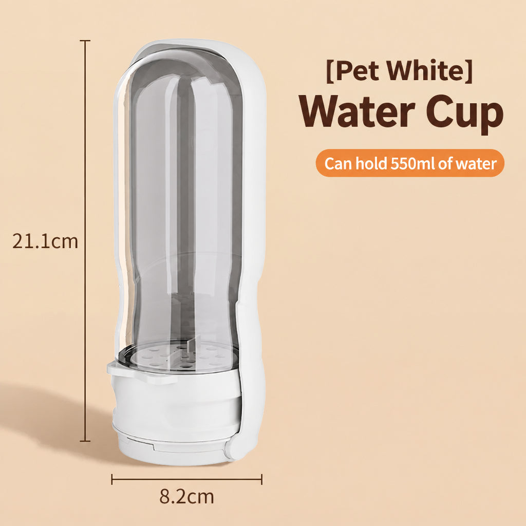 Portable dog water and food container for outdoor trips